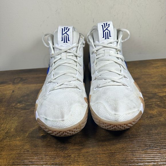 Nike Kyrie 4 Uncle Drew White Deep‎ Royal 943806-100 Shoes Men's Size 9 - Picture 2 of 11